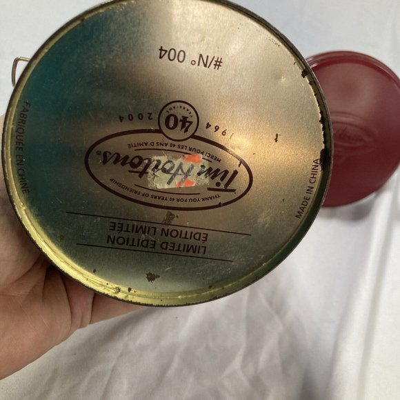 Tim Hortons #004 Limited Edition 40th Anniversary Coffee Canister Tin - Picture 5 of 6